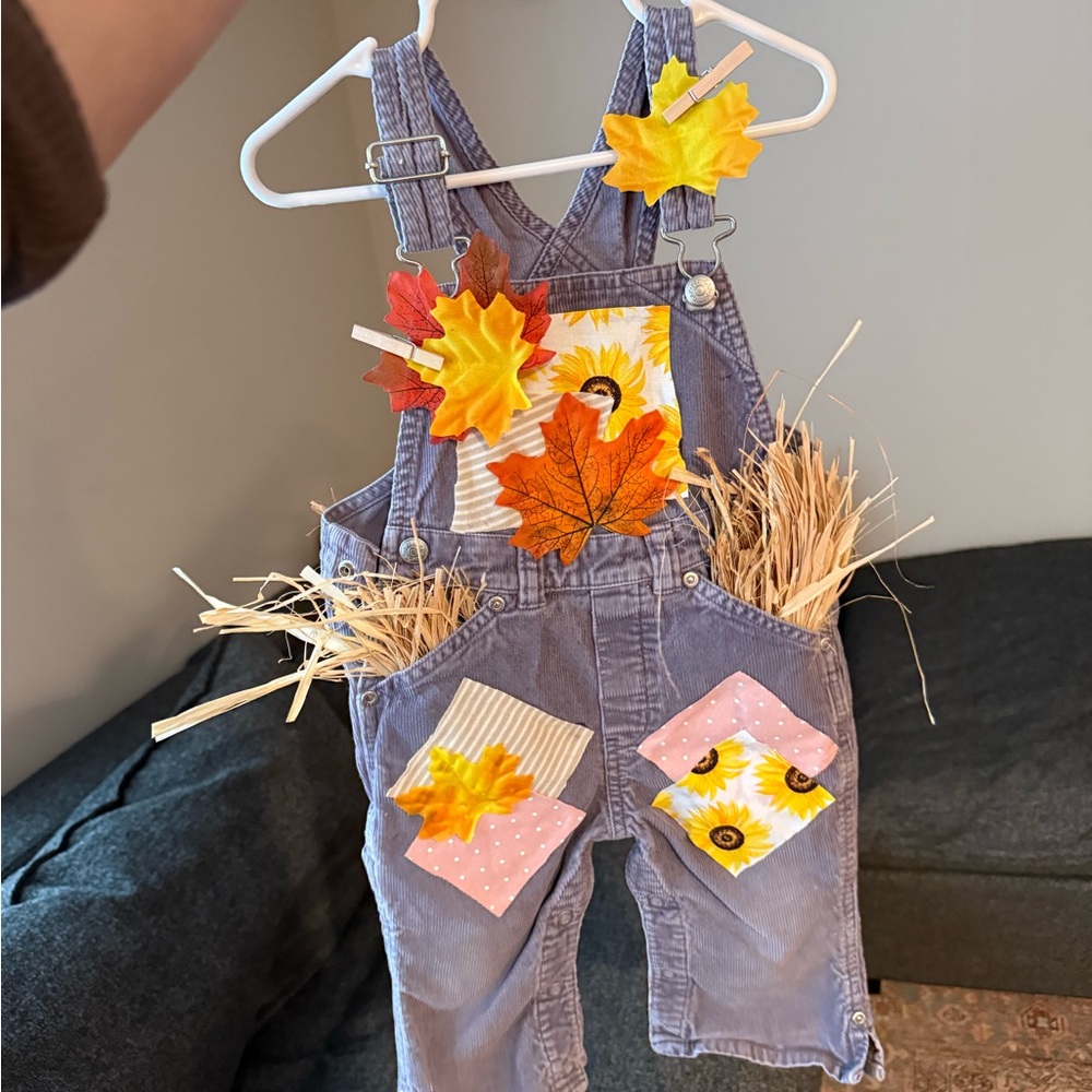 Handmade girly scarecrow costume